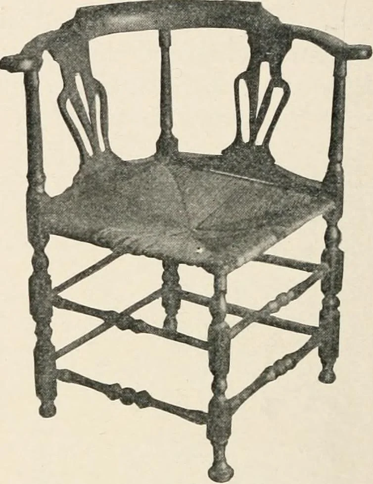 An illustration from Furniture of the olden time, 1902, leaf 180