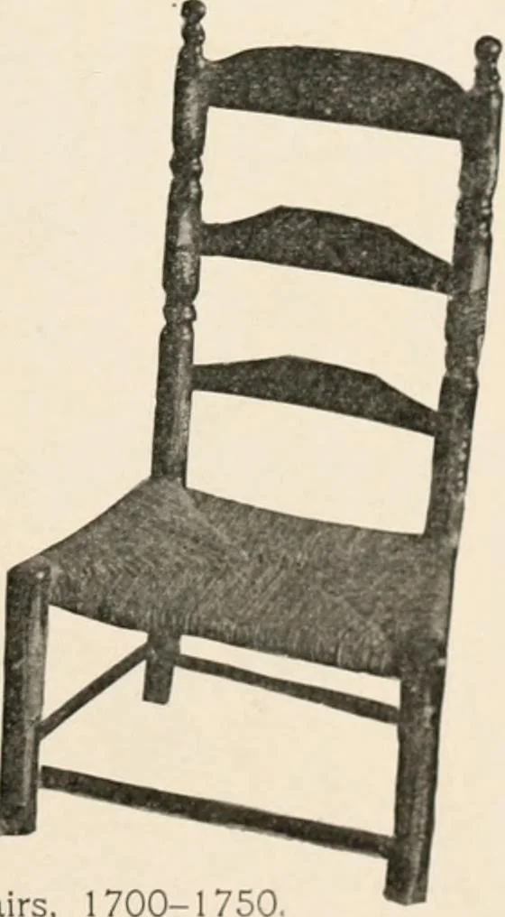 An illustration from Furniture of the olden time, 1902, leaf 181