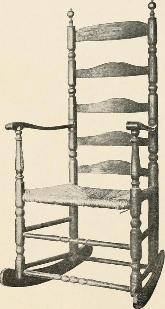 An illustration from Furniture of the olden time, 1902, leaf 182