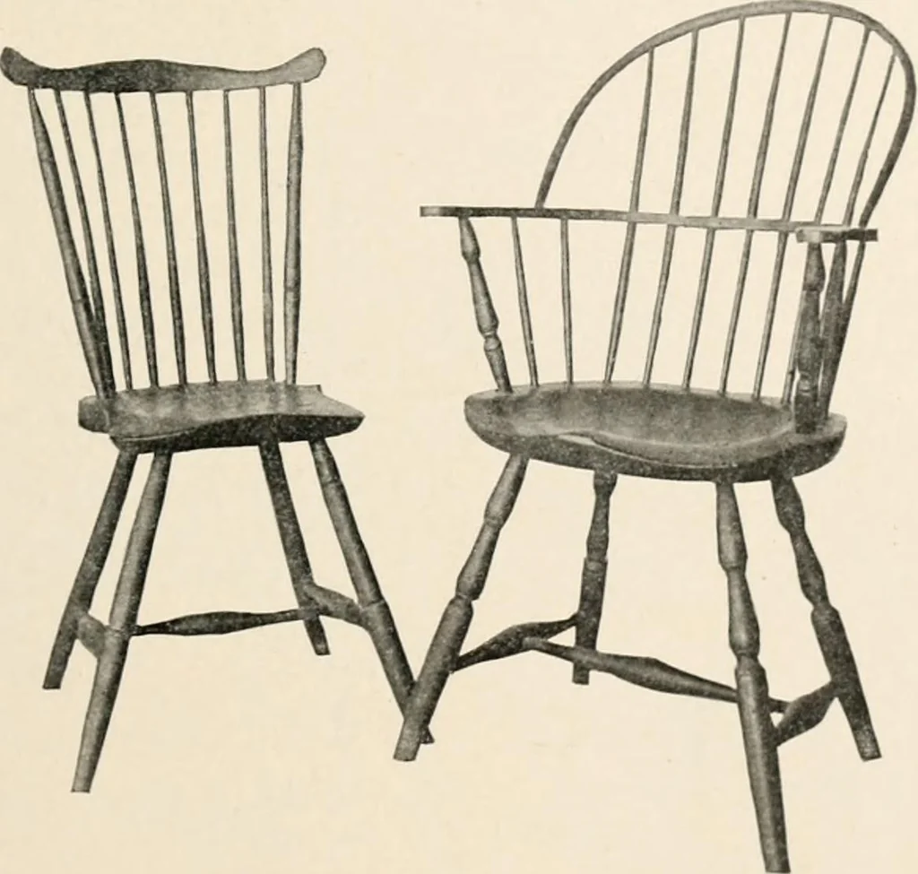 An illustration from Furniture of the olden time, 1902, leaf 183