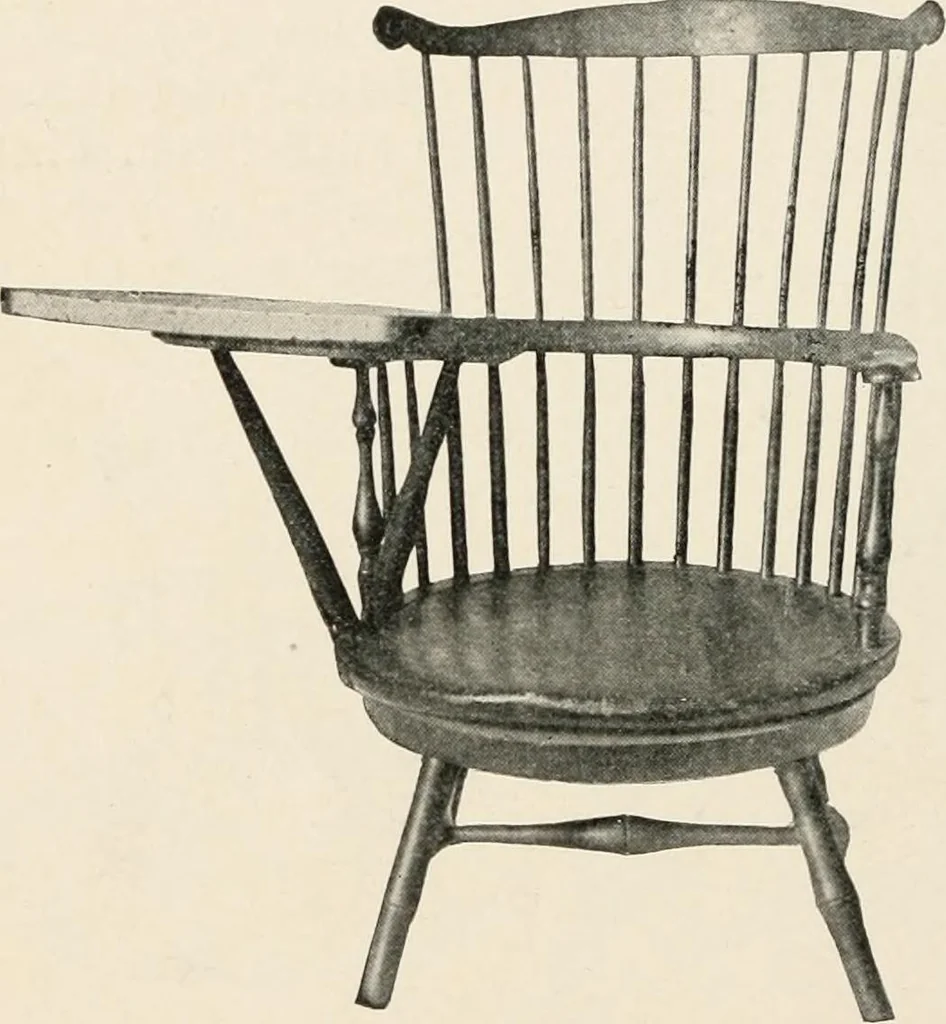 An illustration from Furniture of the olden time, 1902, leaf 186
