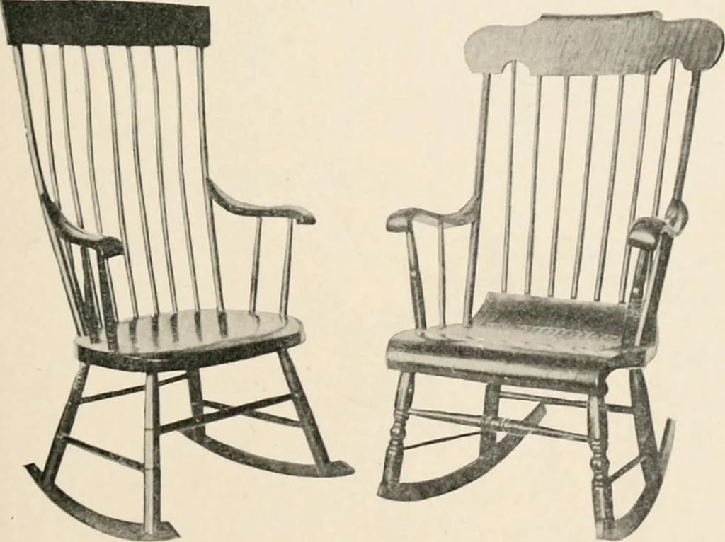 An illustration from Furniture of the olden time, 1902, leaf 187