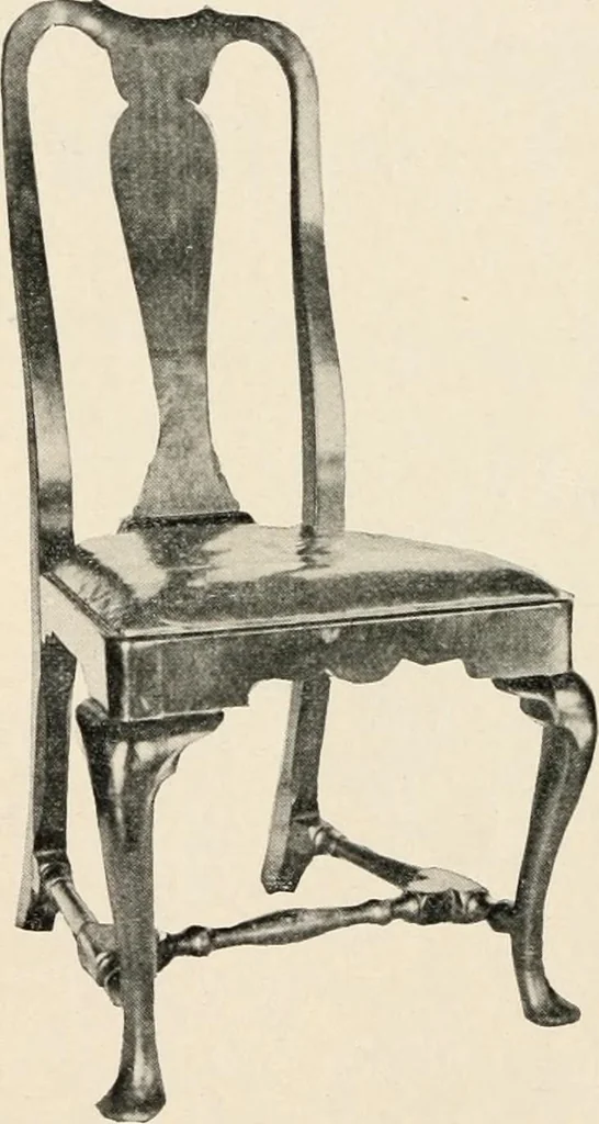 An illustration from Furniture of the olden time, 1902, leaf 188
