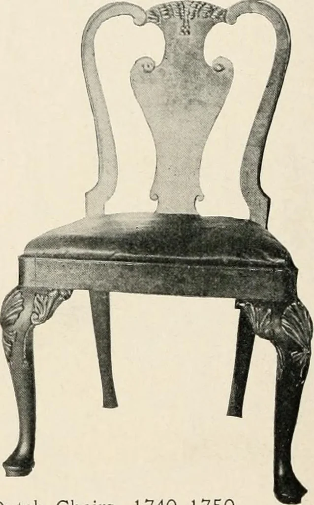 An illustration from Furniture of the olden time, 1902, leaf 190