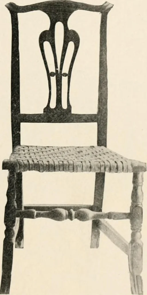 An illustration from Furniture of the olden time, 1902, leaf 191
