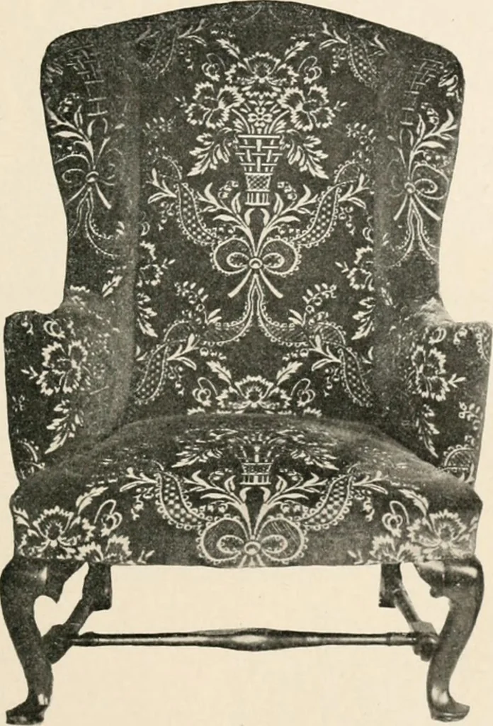 An illustration from Furniture of the olden time, 1902, leaf 193