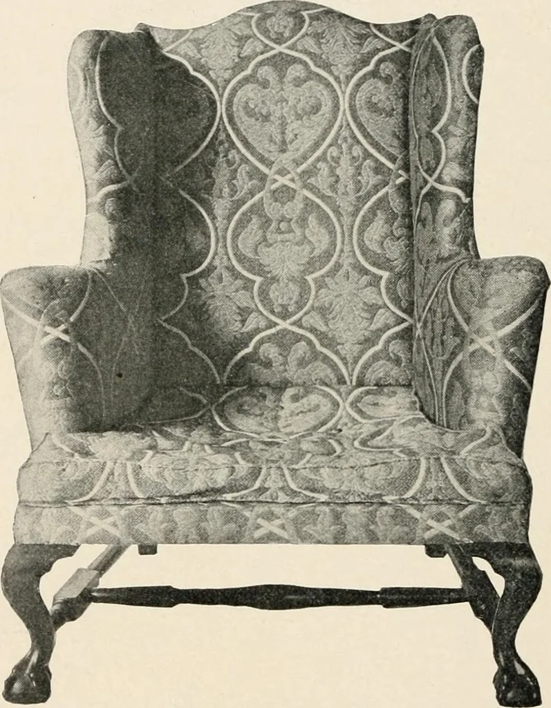 An illustration from Furniture of the olden time, 1902, leaf 194