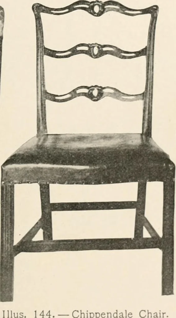 An illustration from Furniture of the olden time, 1902, leaf 205