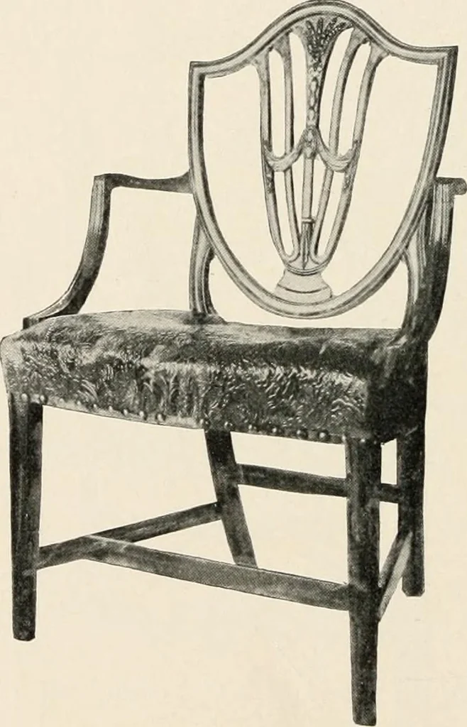 An illustration from Furniture of the olden time, 1902, leaf 206