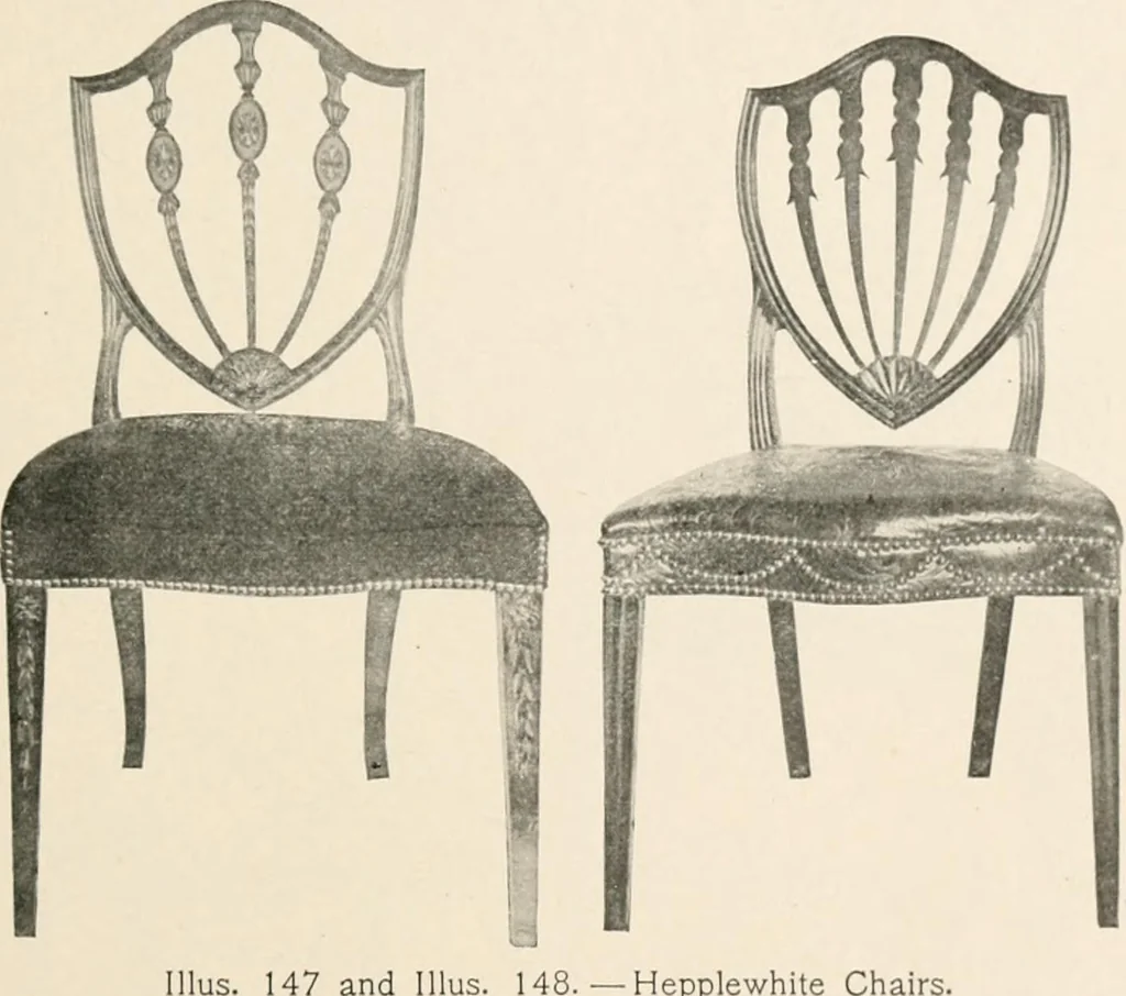 An illustration from Furniture of the olden time, 1902, leaf 209
