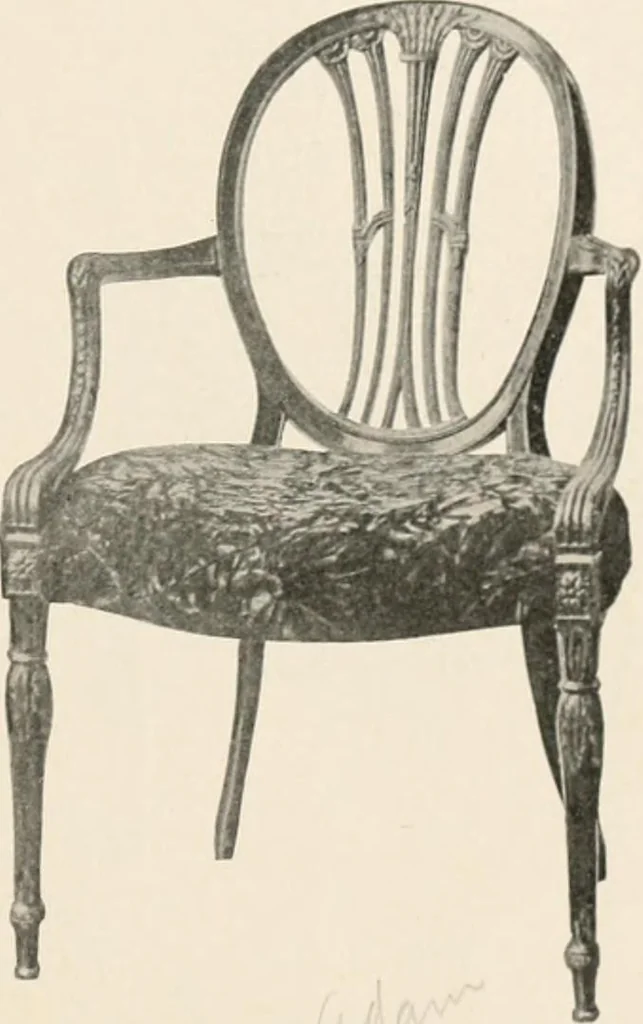 An illustration from Furniture of the olden time, 1902, leaf 211