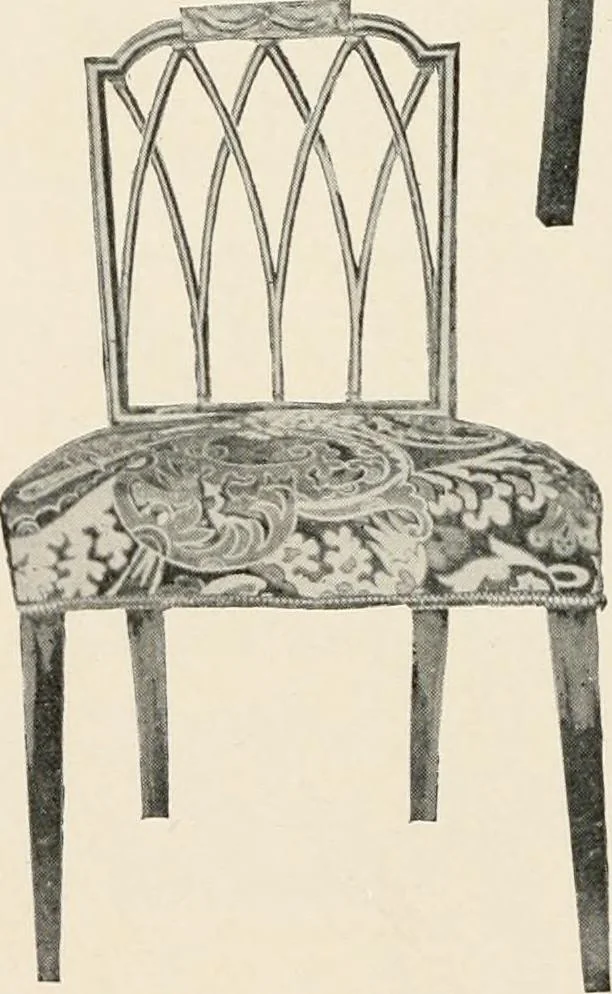 An illustration from Furniture of the olden time, 1902, leaf 214