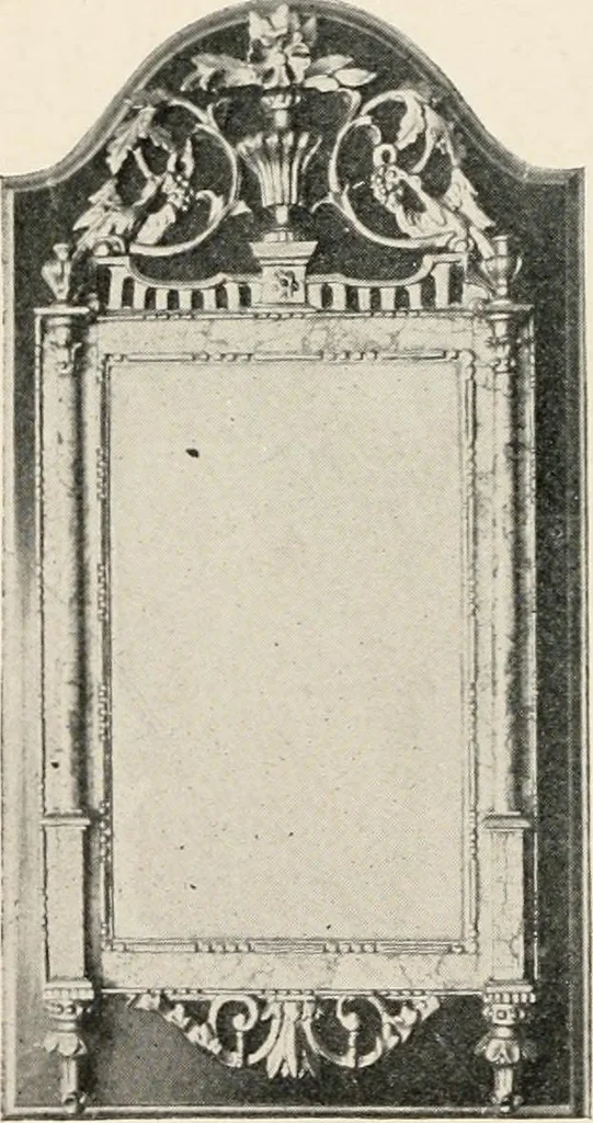 An illustration from Furniture of the olden time, 1902, leaf 218