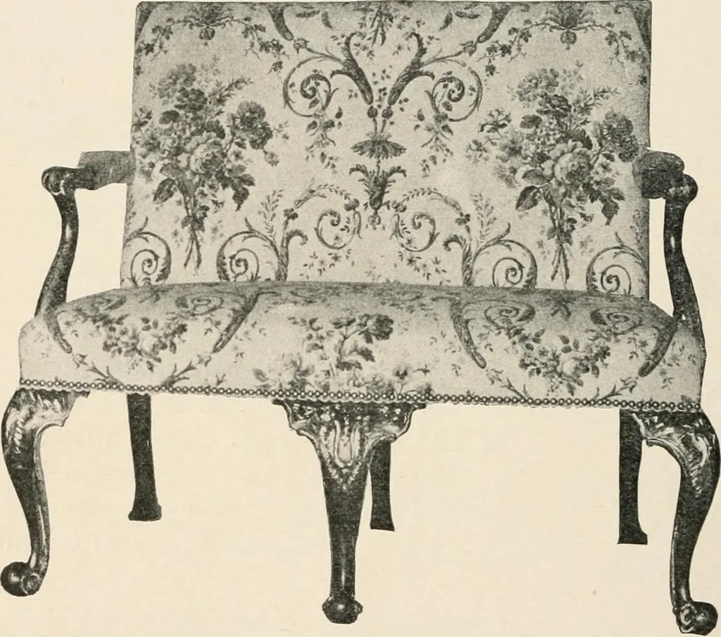 An illustration from Furniture of the olden time, 1902, leaf 224