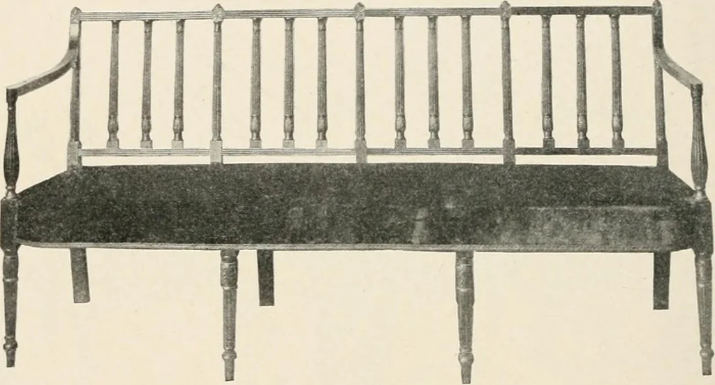 An illustration from Furniture of the olden time, 1902, leaf 230