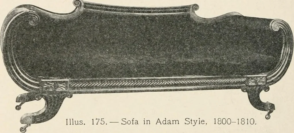 An illustration from Furniture of the olden time, 1902, leaf 234