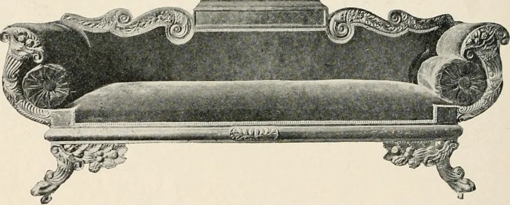 An illustration from Furniture of the olden time, 1902, leaf 238