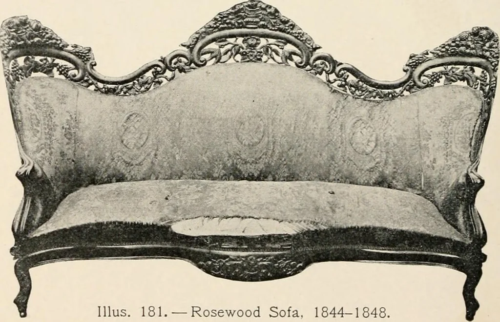An illustration from Furniture of the olden time, 1902, leaf 240