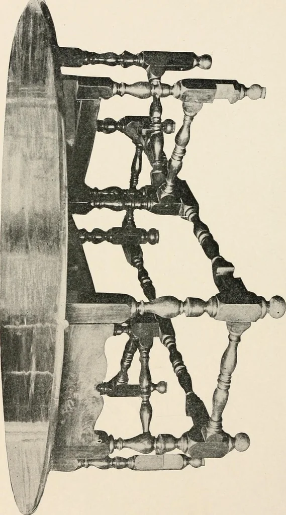 An illustration from Furniture of the olden time, 1902, leaf 248