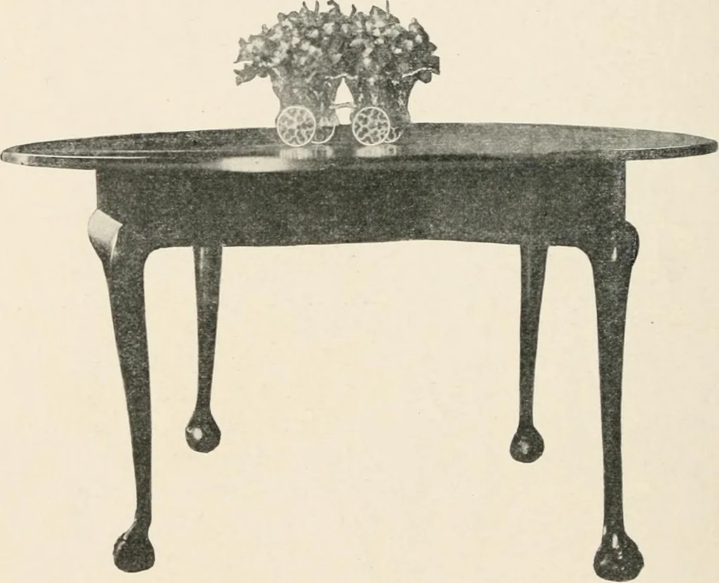 An illustration from Furniture of the olden time, 1902, leaf 252