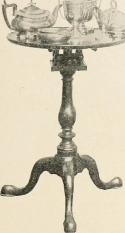 An illustration from Furniture of the olden time, 1902, leaf 253