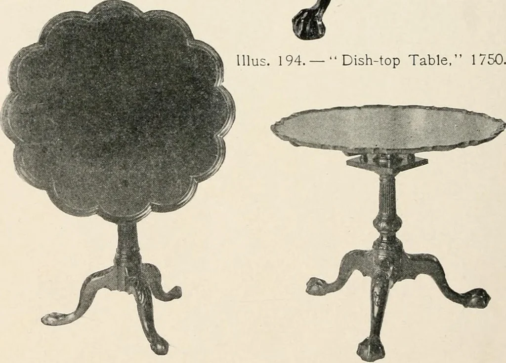 An illustration from Furniture of the olden time, 1902, leaf 254