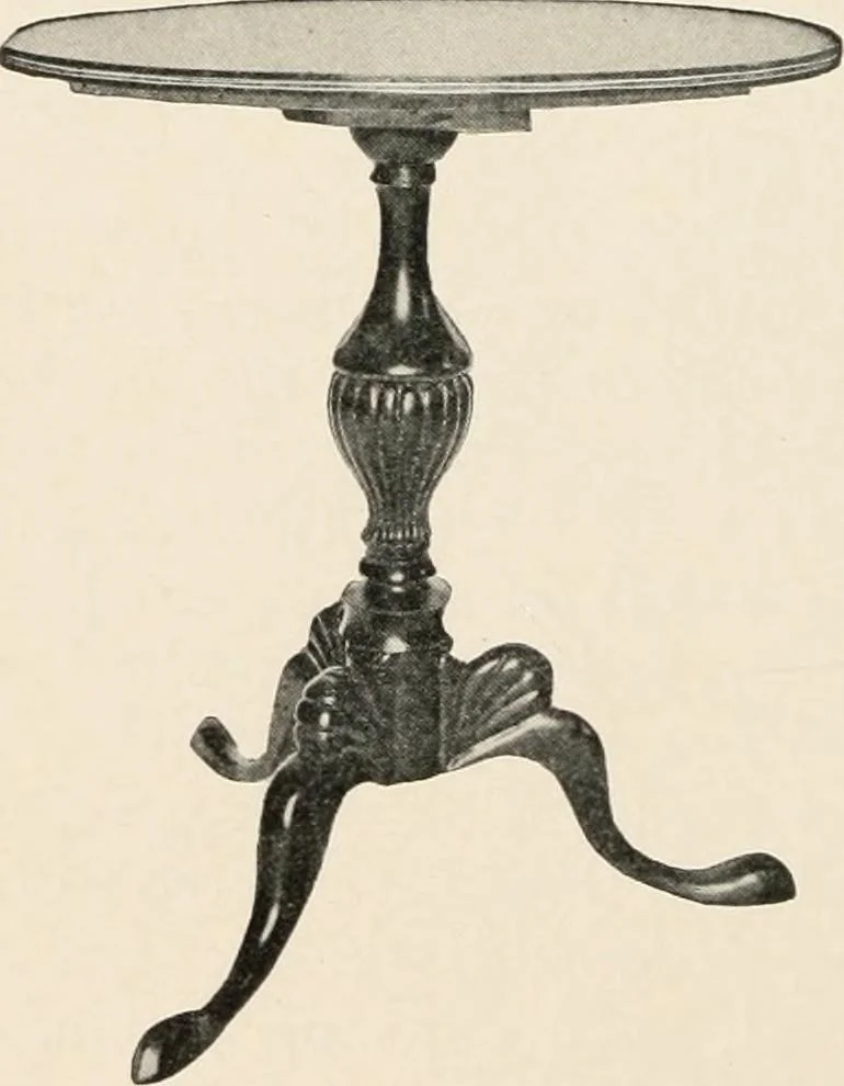 An illustration from Furniture of the olden time, 1902, leaf 258