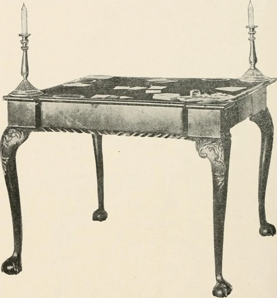 An illustration from Furniture of the olden time, 1902, leaf 260