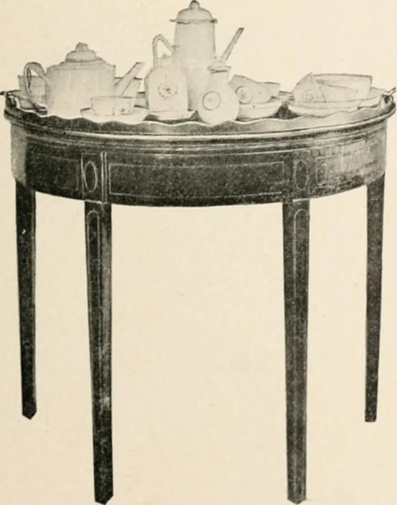 An illustration from Furniture of the olden time, 1902, leaf 261
