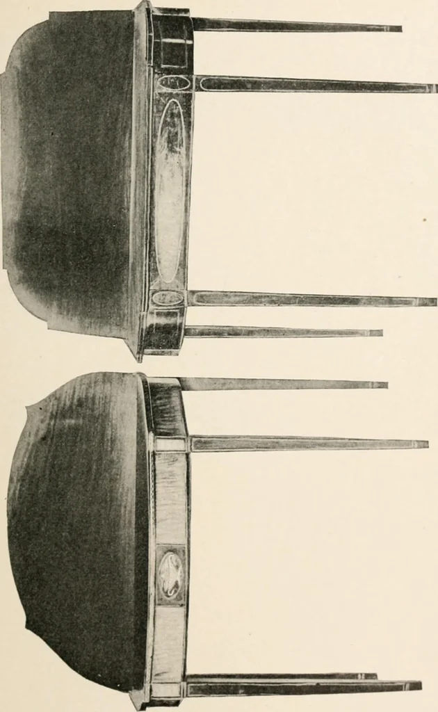 An illustration from Furniture of the olden time, 1902, leaf 263