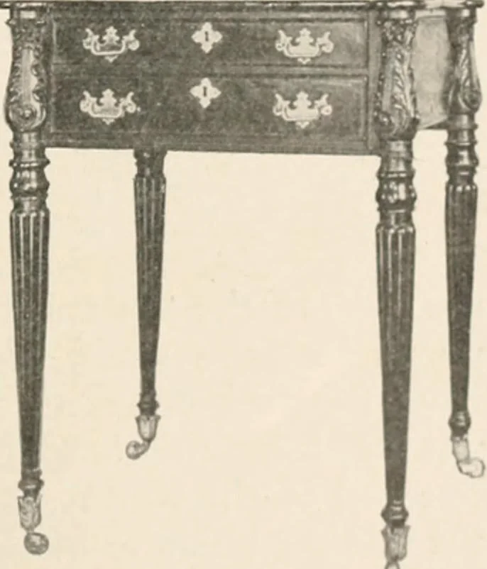 An illustration from Furniture of the olden time, 1902, leaf 267