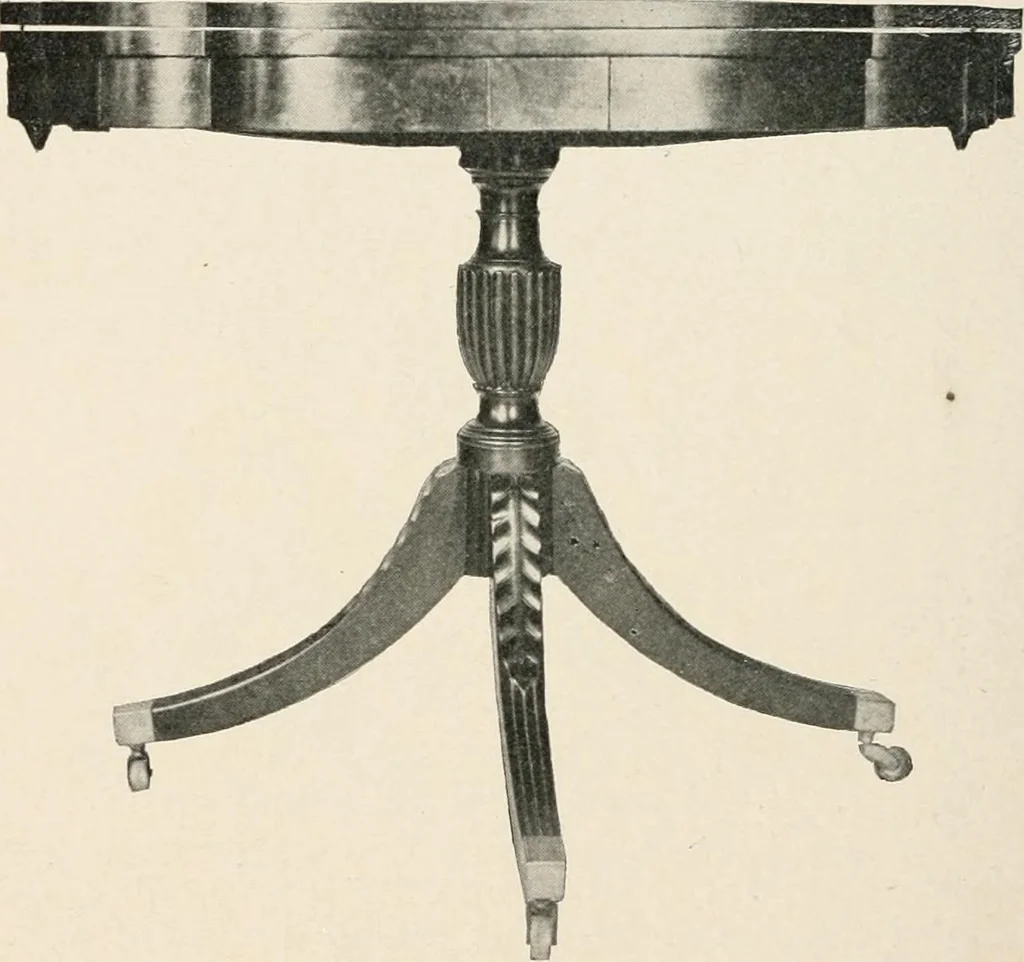 An illustration from Furniture of the olden time, 1902, leaf 270