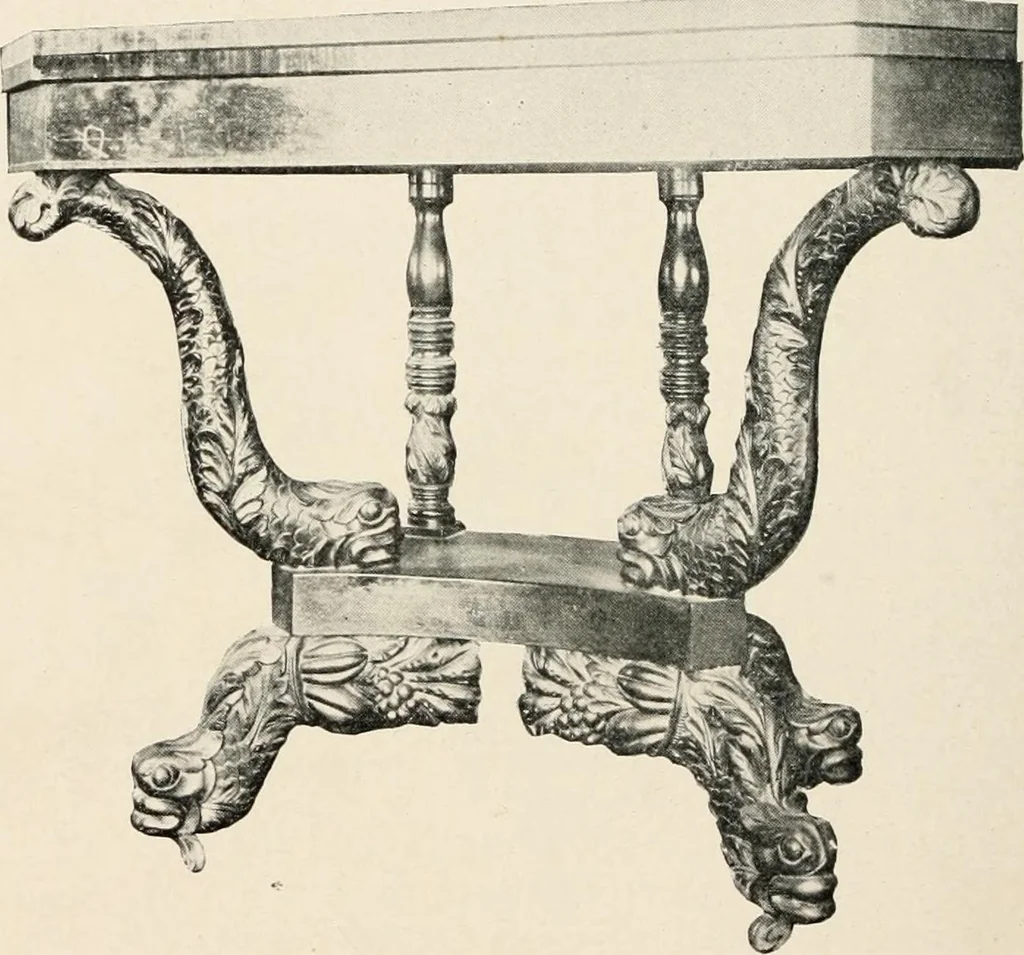 An illustration from Furniture of the olden time, 1902, leaf 272