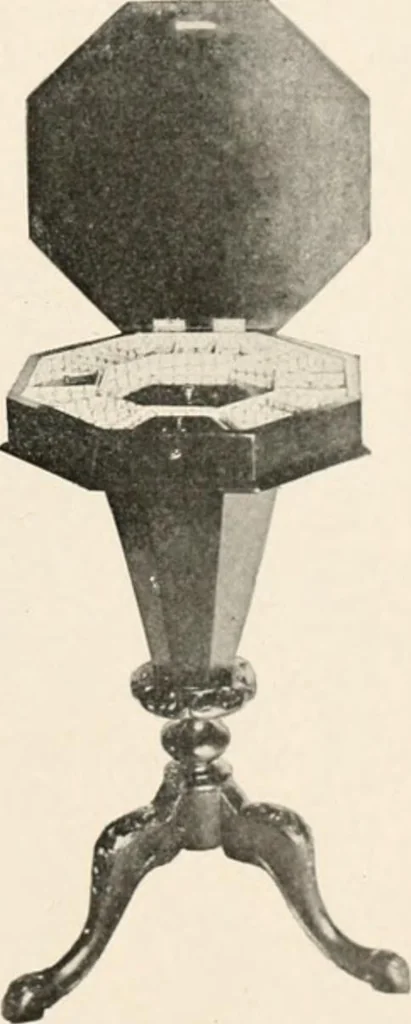 An illustration from Furniture of the olden time, 1902, leaf 273