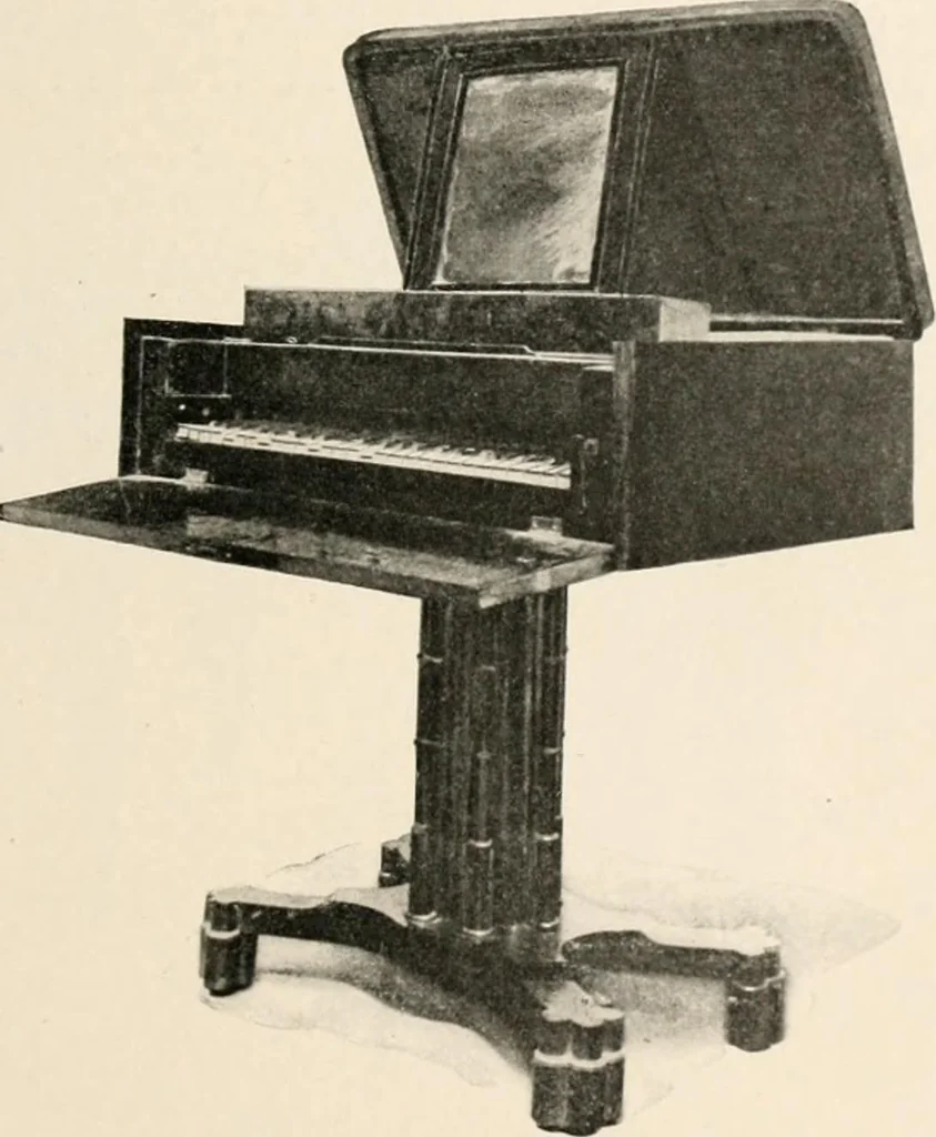 An illustration from Furniture of the olden time, 1902, leaf 289
