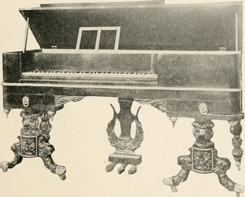 An illustration from Furniture of the olden time, 1902, leaf 295