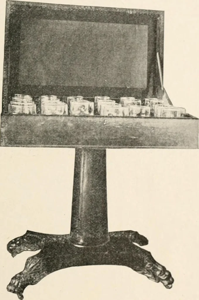 An illustration from Furniture of the olden time, 1902, leaf 301