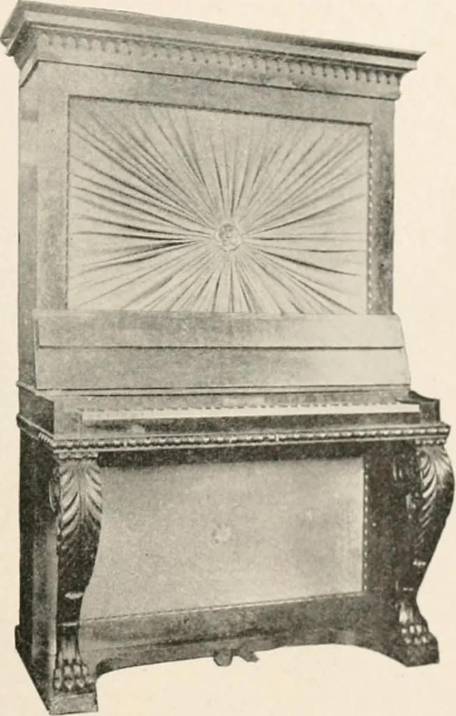 An illustration from Furniture of the olden time, 1902, leaf 307