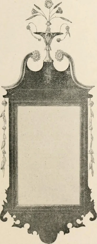 An illustration from Furniture of the olden time, 1902, leaf 313