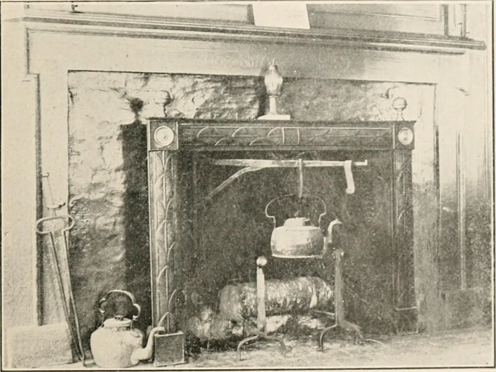 An illustration from Furniture of the olden time, 1902, leaf 325