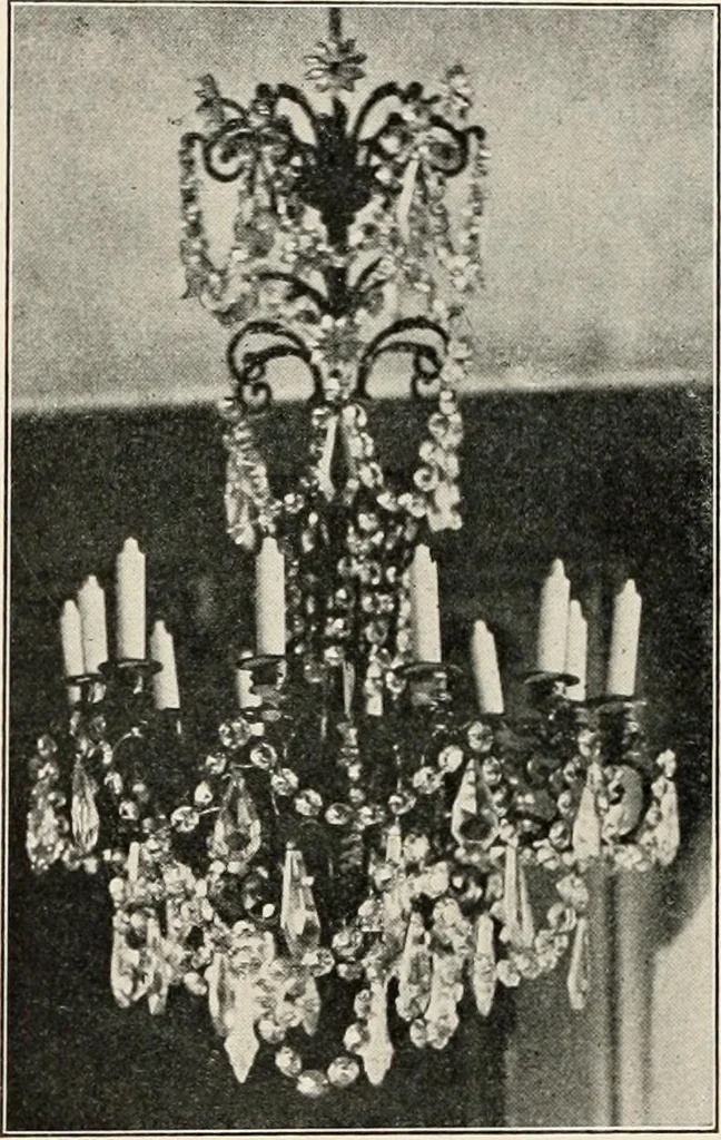 An illustration from Furniture of the olden time, 1902, leaf 332