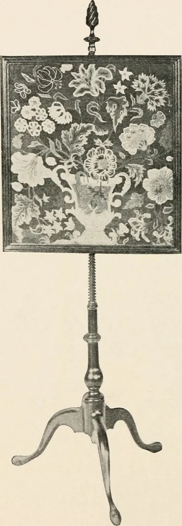 An illustration from Furniture of the olden time, 1902, leaf 334