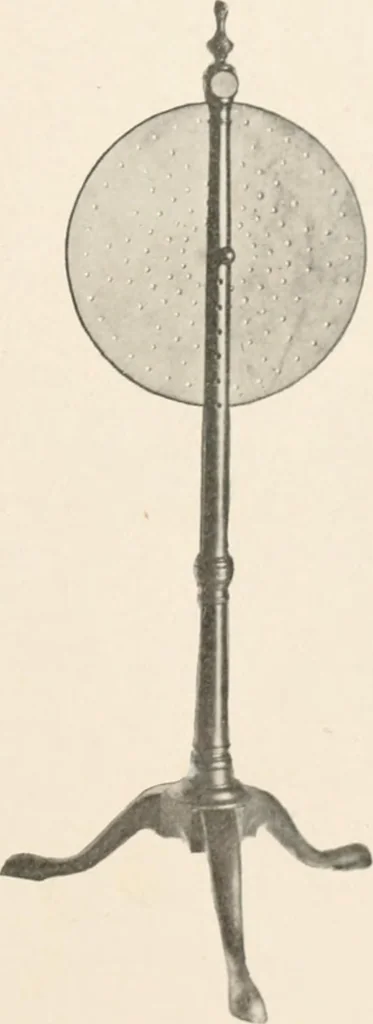 An illustration from Furniture of the olden time, 1902, leaf 335