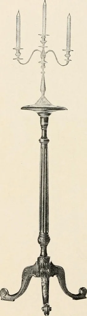 An illustration from Furniture of the olden time, 1902, leaf 336