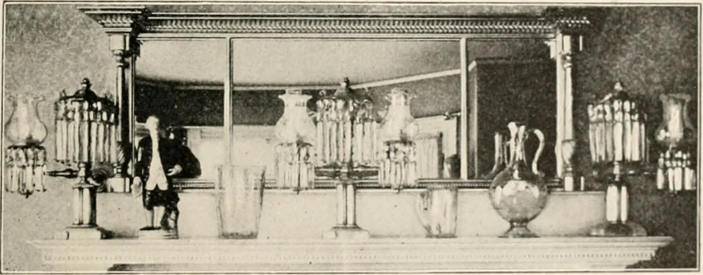 An illustration from Furniture of the olden time, 1902, leaf 337