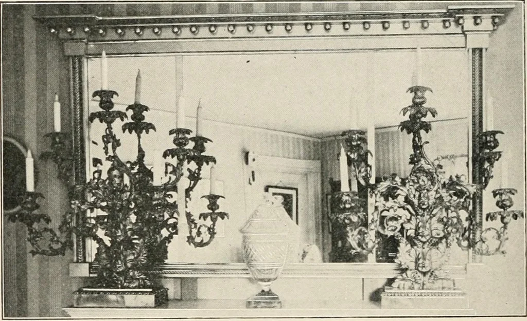 An illustration from Furniture of the olden time, 1902, leaf 338