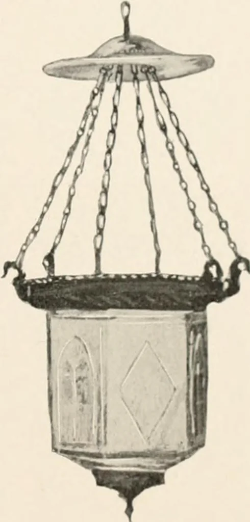 An illustration from Furniture of the olden time, 1902, leaf 339