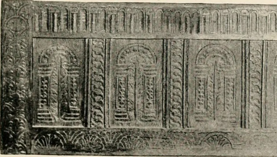 An illustration from Furniture of the olden time, 1902, leaf 37
