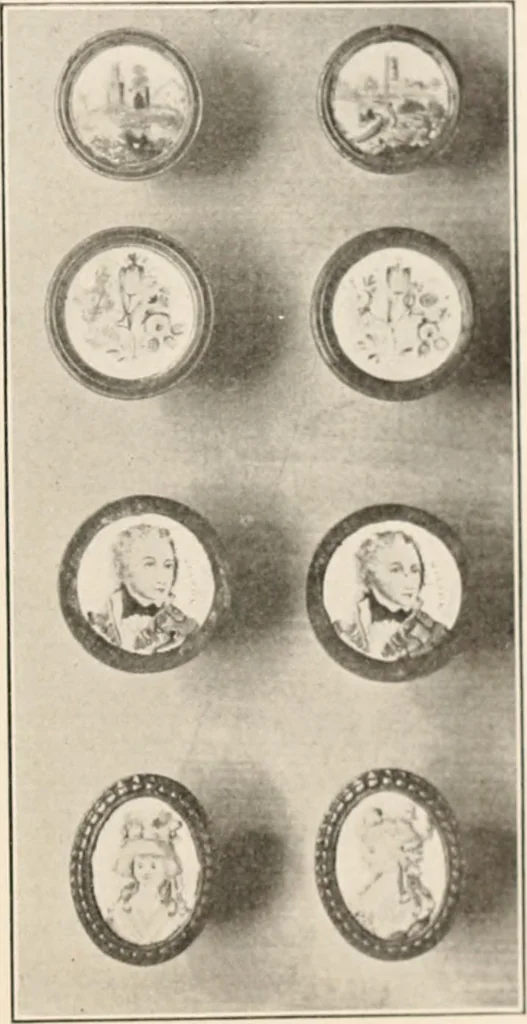 An illustration from Furniture of the olden time, 1902, leaf 377