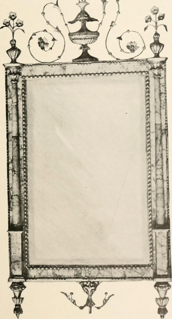 An illustration from Furniture of the olden time, 1902, leaf 383